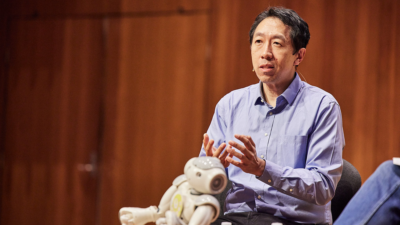Andrew Ng presenting