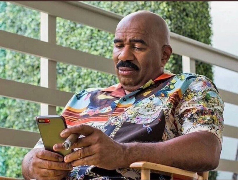 Steve Harvey looking disappointed